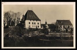 AK Burgistein, Blick auf das Schloss Burgistein