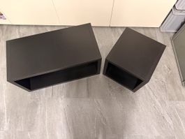 Wandregal Set IKEA schwarz zwei Elemente guter Zustand