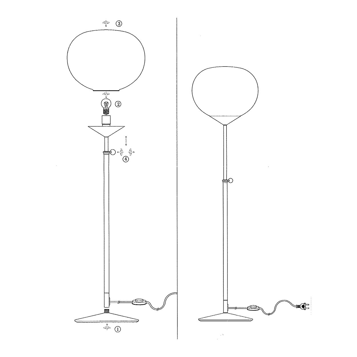 Lampen: Designer Stehleuchte, 36 cm Ø, Metall – Neu (gemäss Beschreibung) aus Kreuzlingen von Smart-Light 2