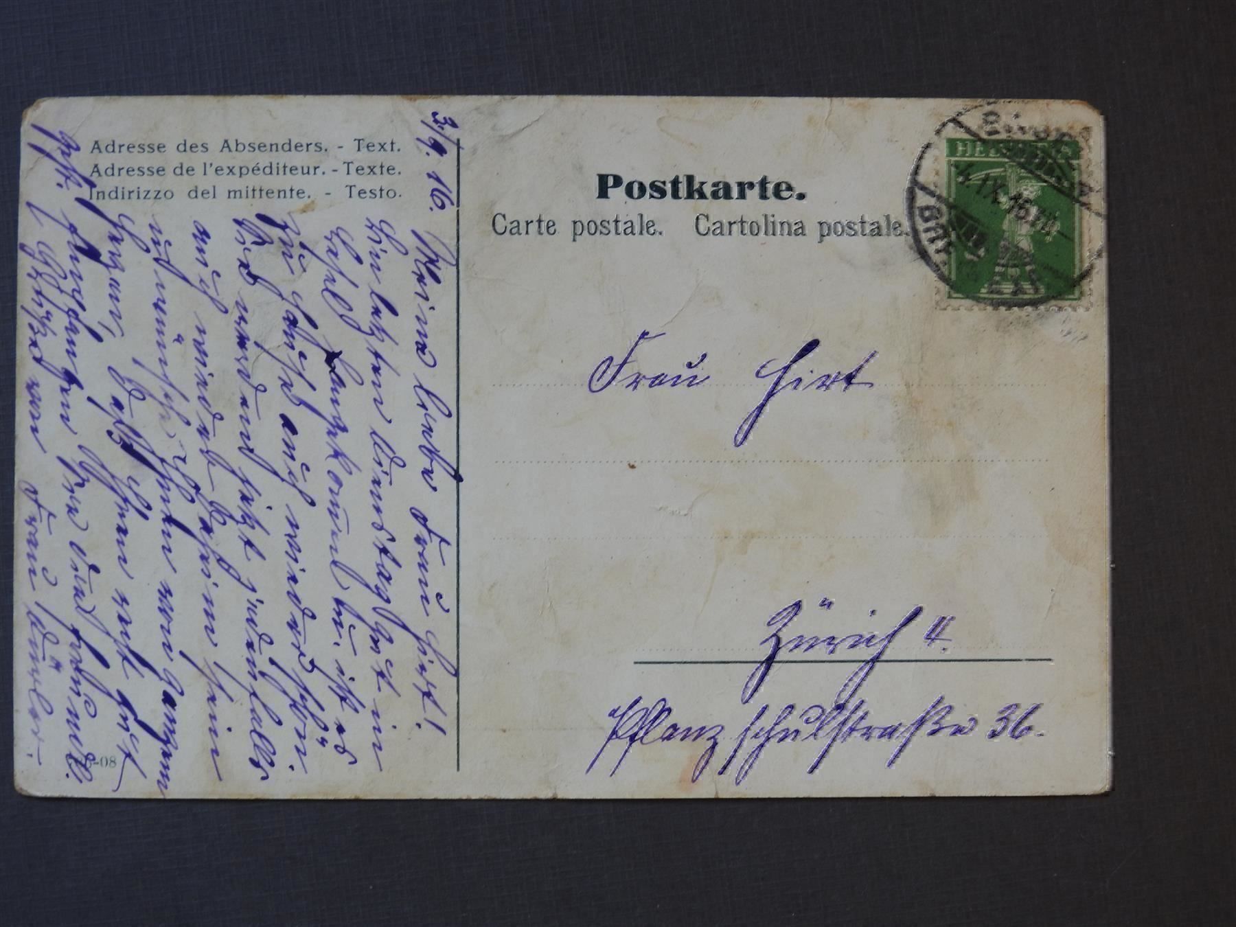 Cartoline postali: AK von  Hotel Post Aeschi BE – Usato da Rain venduto da 999-800-K 1