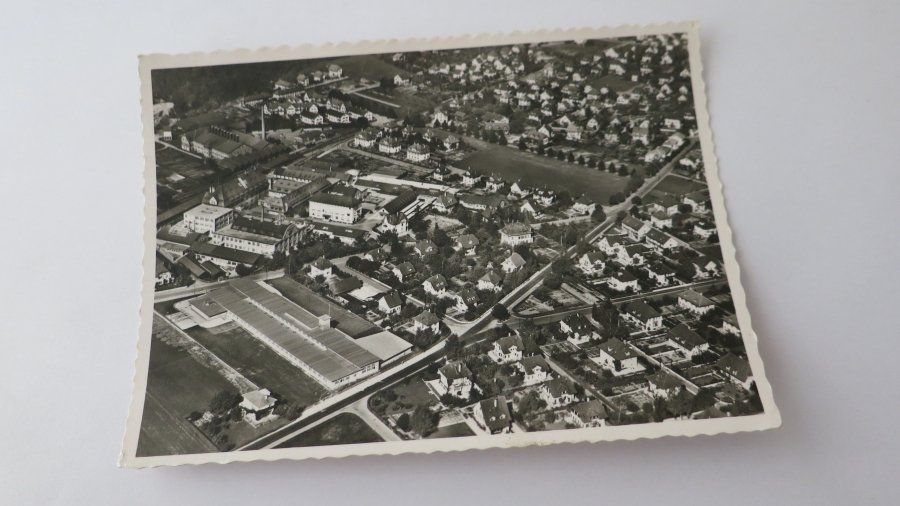 Cartoline postali: Langenthal / BE - Flugaufnahme - 1952 – Usato da Jona venduto da centumprata