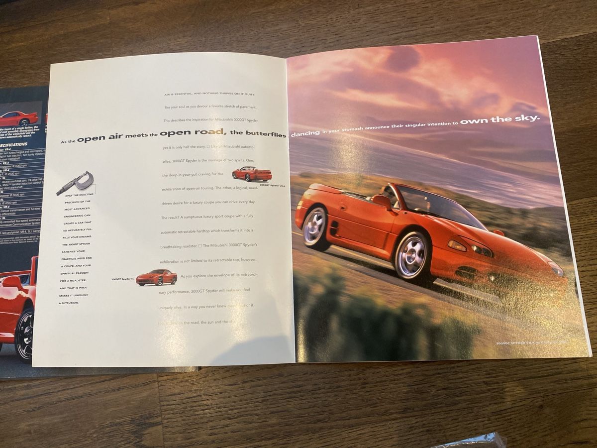 Mitsubishi Documenti: Mitsubishi 3000 GT Spyder Prospekte – Usato da Immensee venduto da AutoTrader24 7
