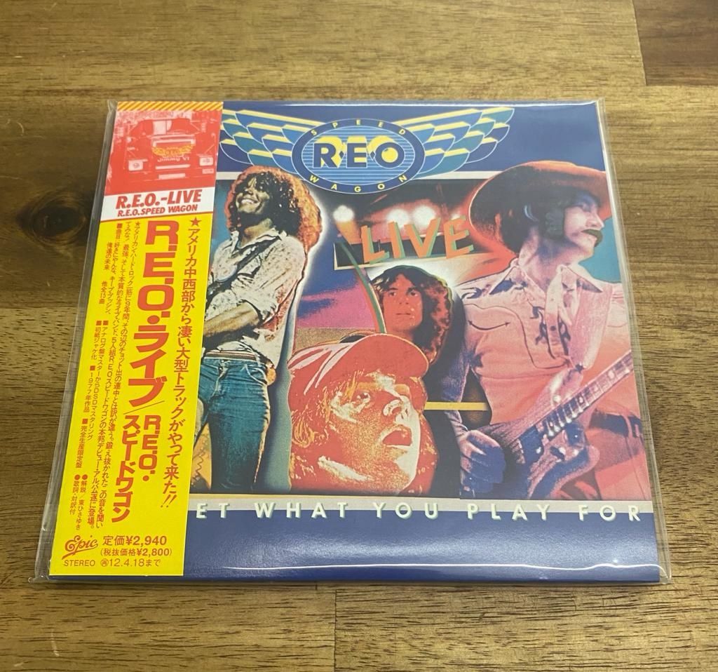 CDs: REO SPEEDWAGON "LIVE" 1977 Japan Psl. CD – Neu und originalverpackt aus Belp von B7L0
