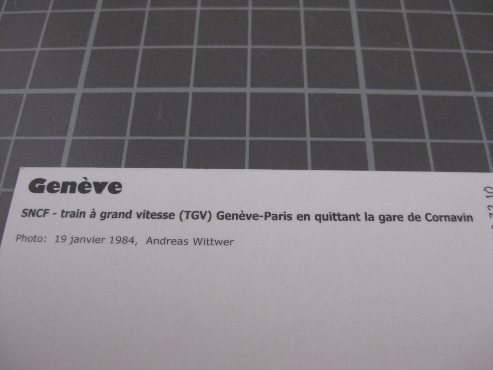 Cartes postales: AK Genf Gare Cornavin mit TGV – Neuf (Voir description) à Malters par Marosko 2
