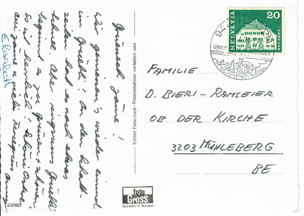 Cartoline postali: Grub mit Blick zum Bodensee – Usato da Hochdorf venduto da Ziegel-16 1