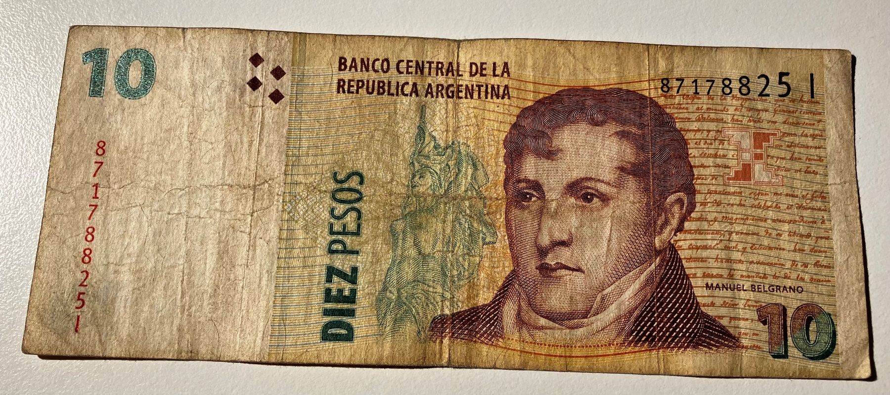Banconote: Argentinien 10 Pesos – Usato da Algetshausen venduto da Carrhard