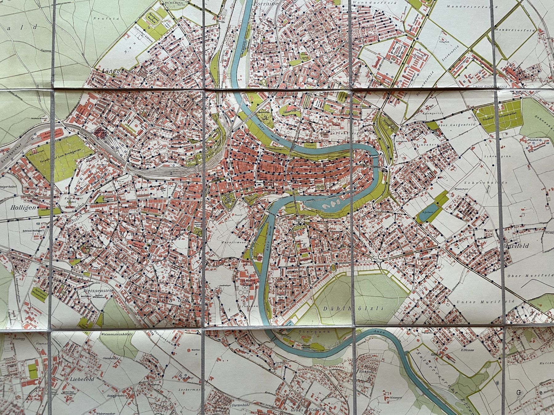 Cartine & Atlanti: Antikes Übersichtsplan Stadt Bern 1941 – Usato da Bern venduto da Chraebu2 2