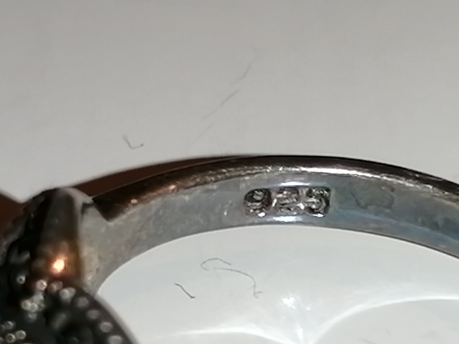 Anelli: 925 SILBER Ring mit blauem Stein – Usato da Nunningen venduto da mochflo 4