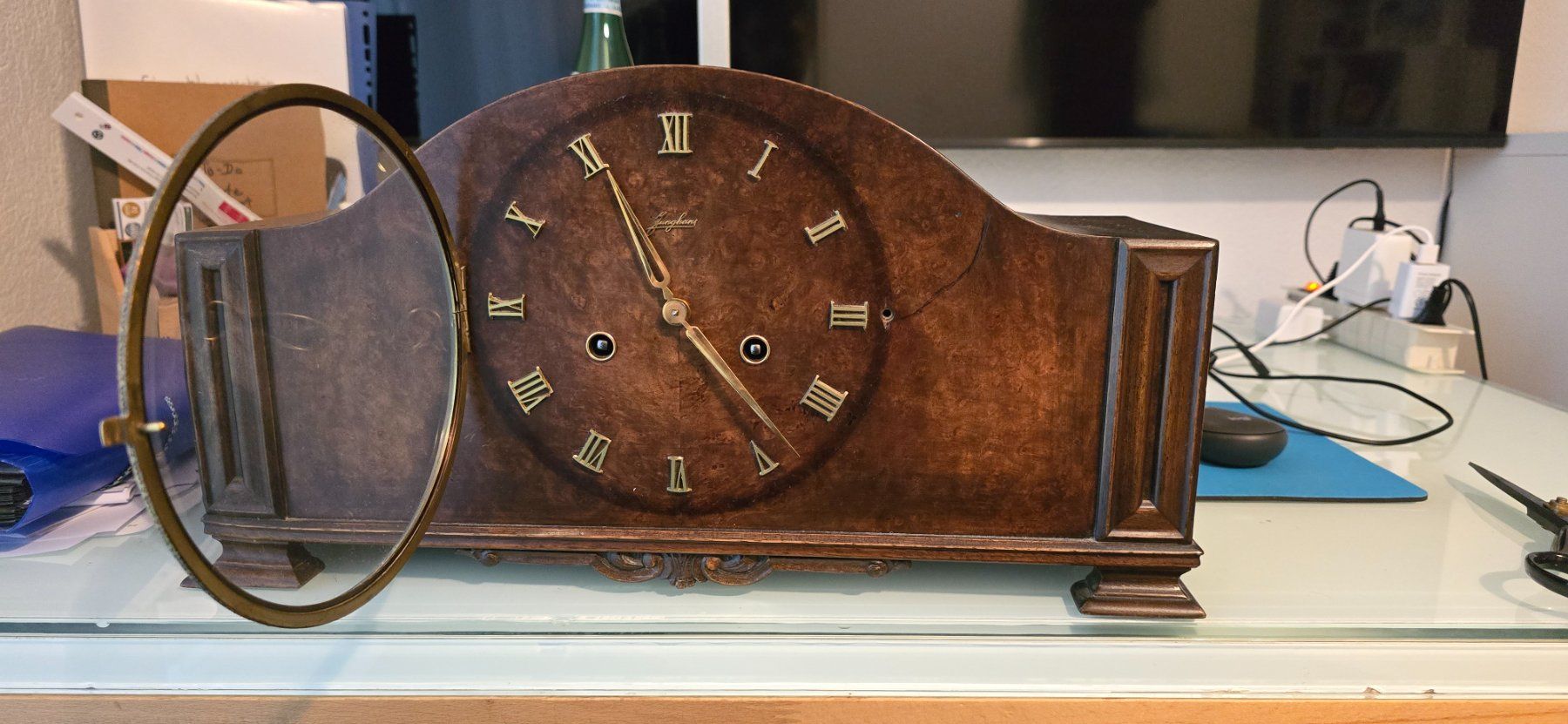 Junghans Orologi da terra & Orologi da parete: Antike Junghans Kaminuhr – Usato da Gränichen venduto da omniadeals 2