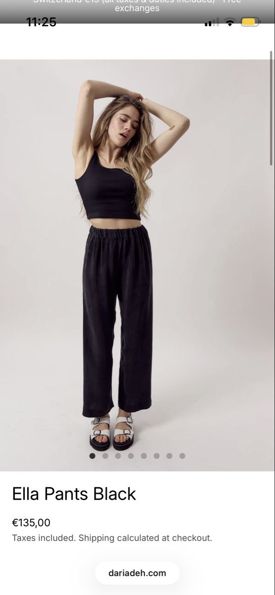 Dariadéh Pantaloni: Ella-Pants dariadéh schwarz Gr. XS – Usato da Wauwil venduto da parttimehippie 2