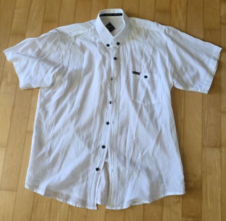Blanc du Nil Herren Hemd kurzarm weiss Grösse L