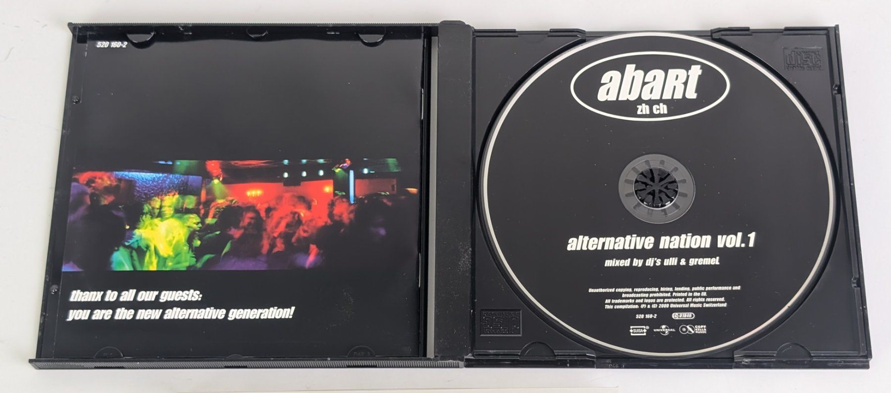 CD: Abart ZH CH Alternative Nation Vol.1 CD Top – Usato da Zürich venduto da 1.Simon 2