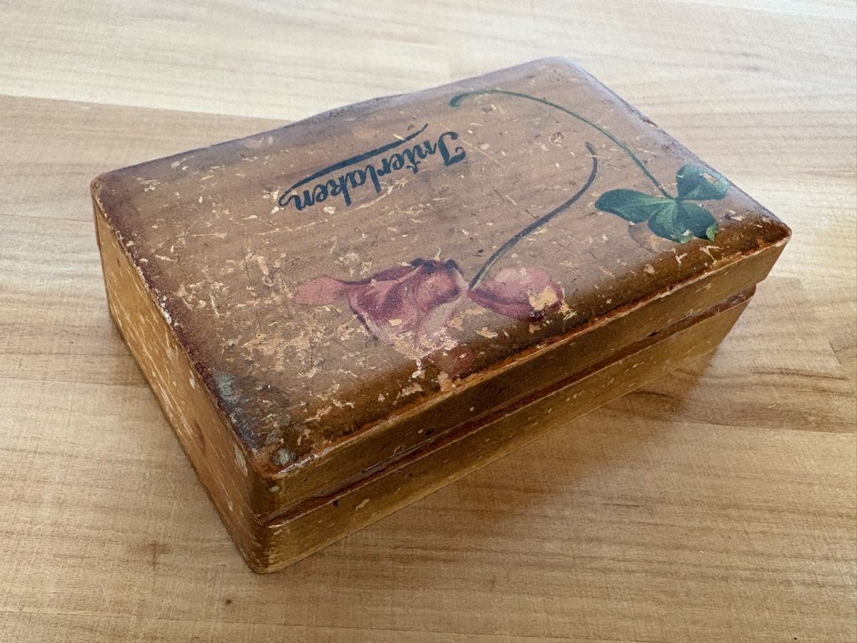 Barattoli: alte Holz Dose / Box von Interlaken – Usato da Rümlang venduto da euqinom16 1