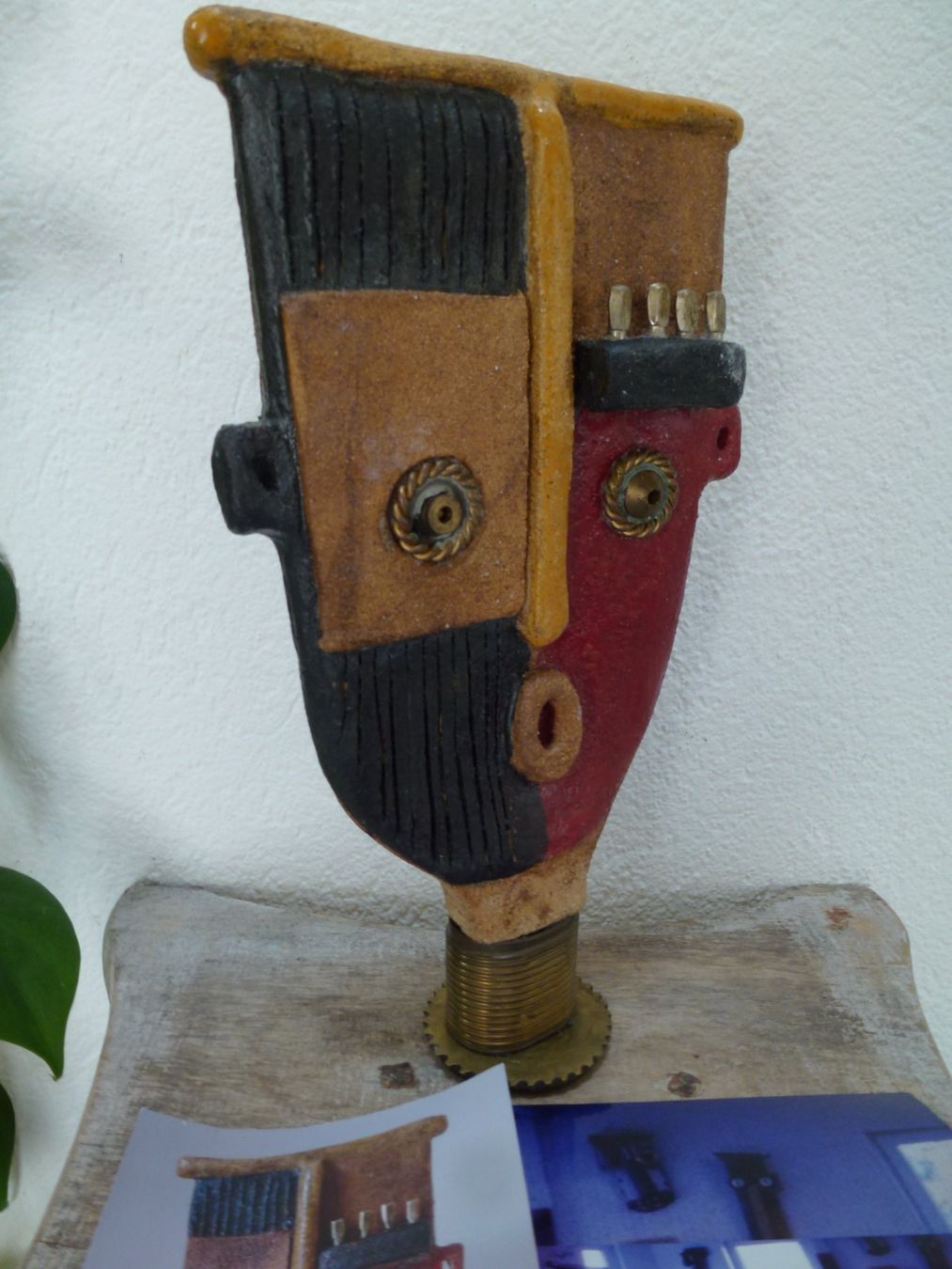 Sculptures & Statues: Maske Keramik Unikat / SIMONE MEIER - Potière – D'occasion à Esslingen par eintagammeer 1