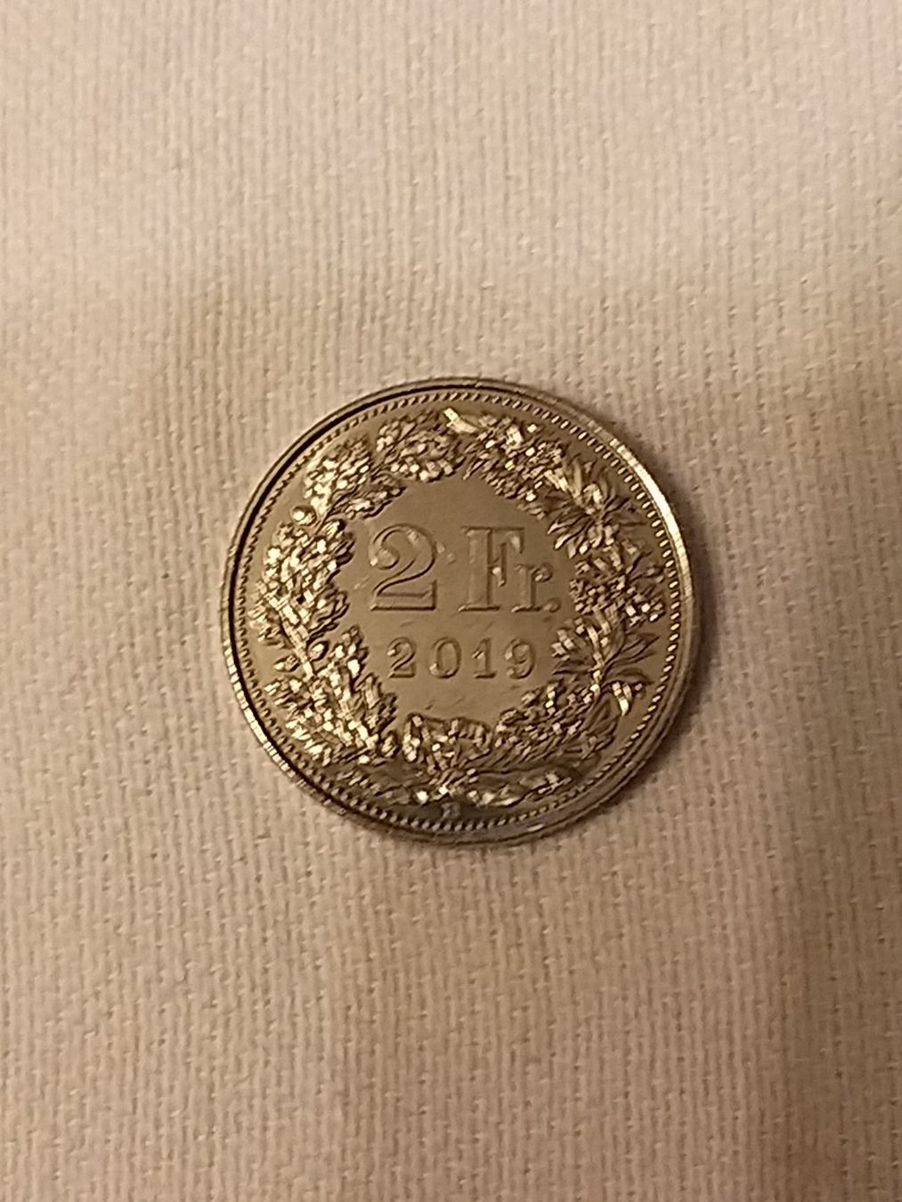 Alle Münzen: Pièce rare 2 Francs Suisse 2019-B – Gebraucht aus La Chaux-de-Fonds von Marteaux