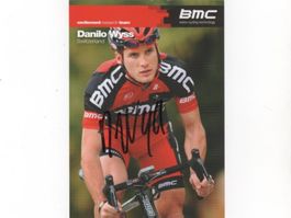Autogrammkarte von Radrennfahrer Danilo Wyss CH