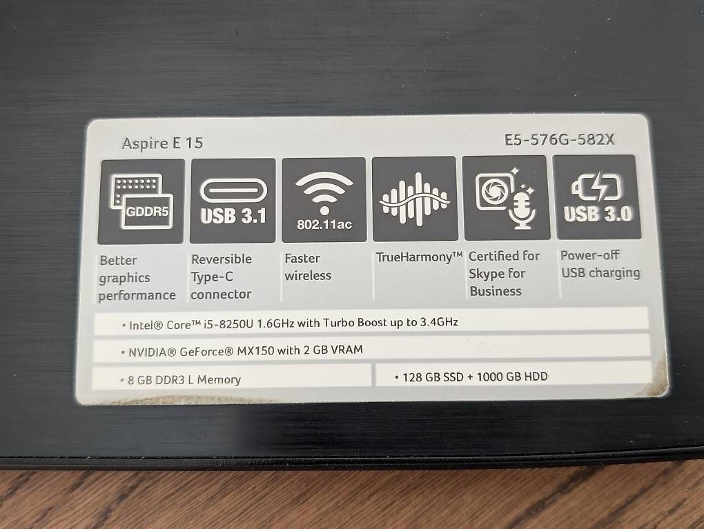Acer Notebook: Laptop Acer Aspire E 15 – Usato da Sempach venduto da Tornadoblaster 2