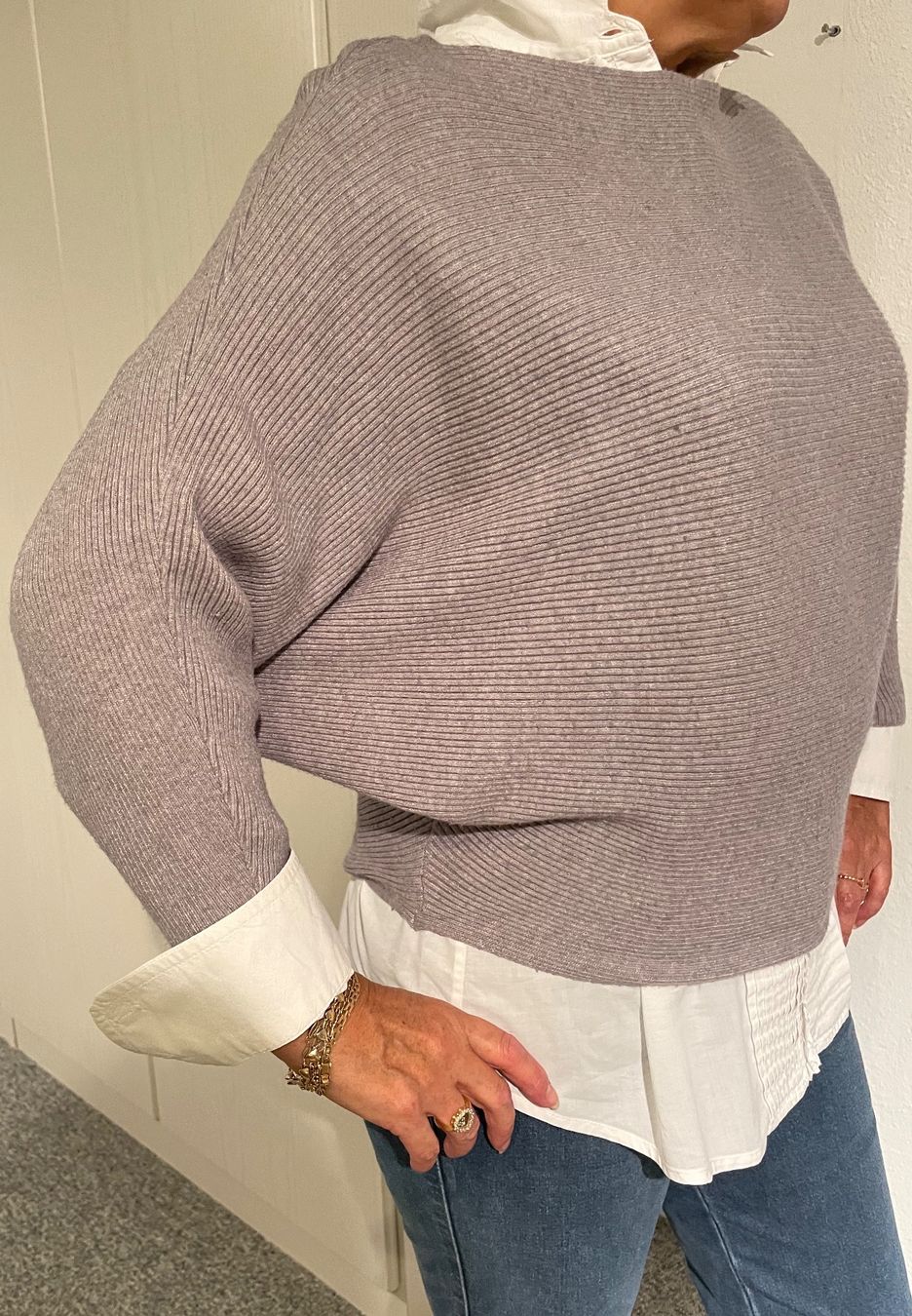 Pullover & Sweatshirts: Pull taupe moderne S – Neu (gemäss Beschreibung) aus Genève von flocon06