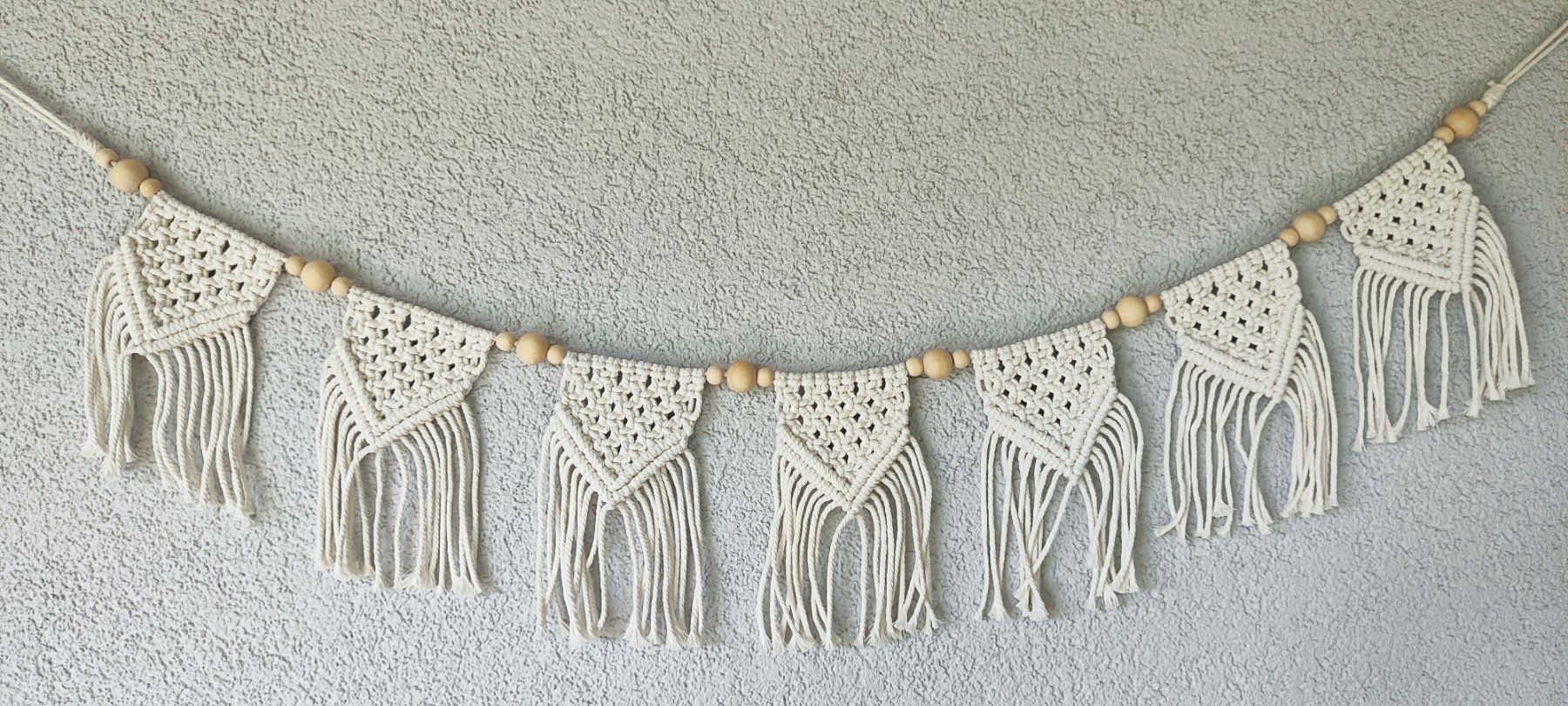Tutte le decorazioni: Makramee Girlande Boho Deko Anhänger – Nuovo e nell'imballaggio originale da Männedorf venduto da mes_7725