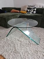 Runder Glas Couchtisch