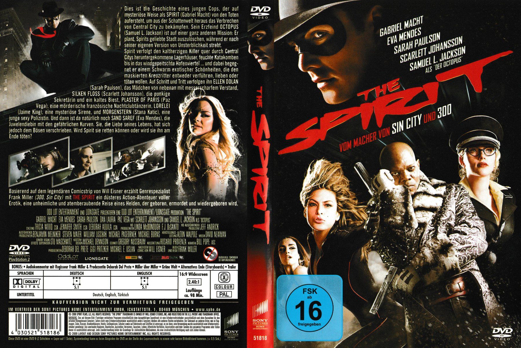Tutti i DVDs: DVD - The Spirit – Usato da Langnau am Albis venduto da MediaRescuerKeLoX