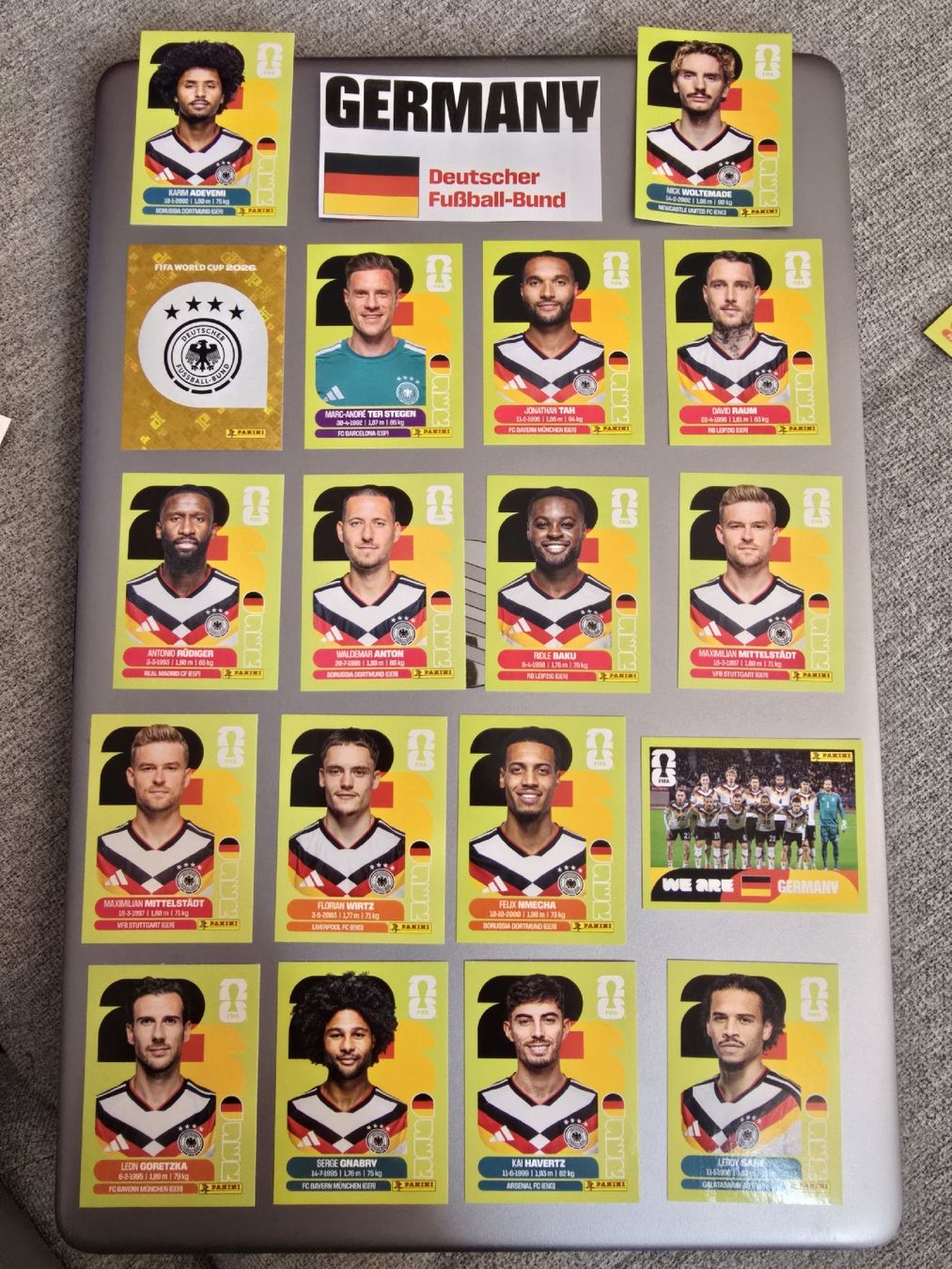 Panini Carte collezionabili: Deutschland Panini WM 2026 – Nuovo (secondo la descrizione) da Zürich venduto da TutNixCH