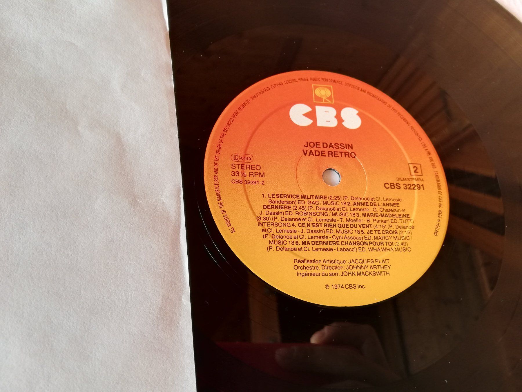 Dischi in vinile: JOE DASSIN (TOP ZUSTAND) – Usato da Bern venduto da Vinylsound.ch 3