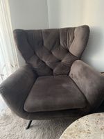 Stylisches Chesterfield Sofa 2er mit Sessel