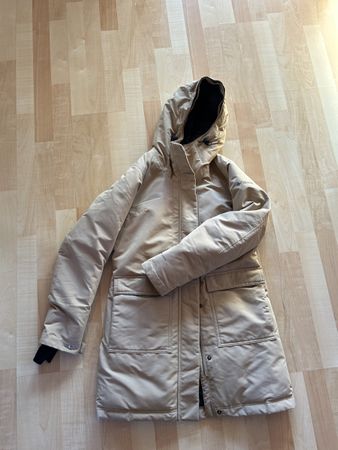 Columbia Winterjacke mit Kapuze beige Grösse S neuwertig