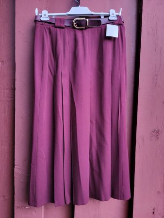 Bordeaux Jupe Gr 42 dunkelrot weinrot Rock *Neu* Midi / Maxi