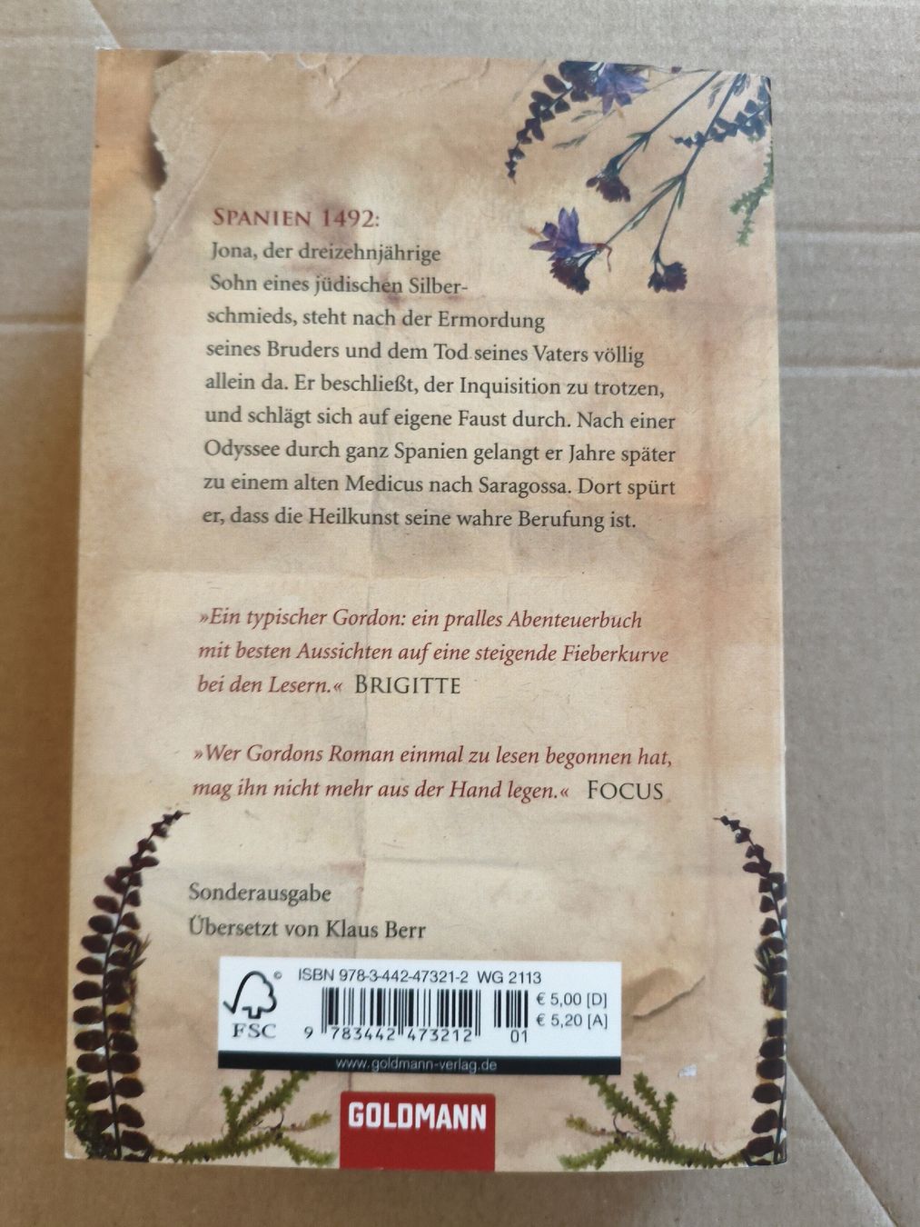 Libri: Noah Gordon - Der Medicus von Saragossa - Roman – Usato da Embrach venduto da Tutanchamun_23 1