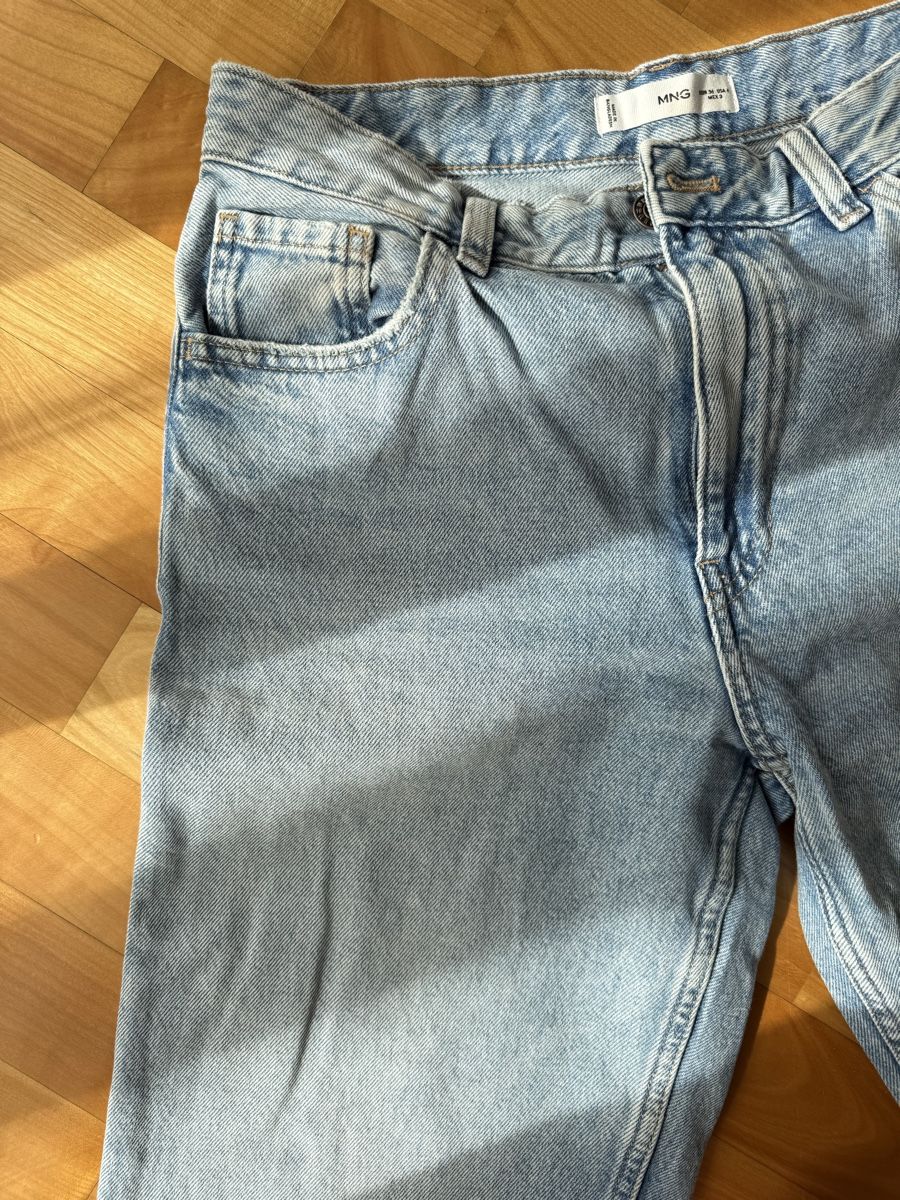Mango Jeans: Mango Mid-Waist Jeans, Gr. 36, hellblau – Usato da Lachen SZ venduto da ali_5xw5 2