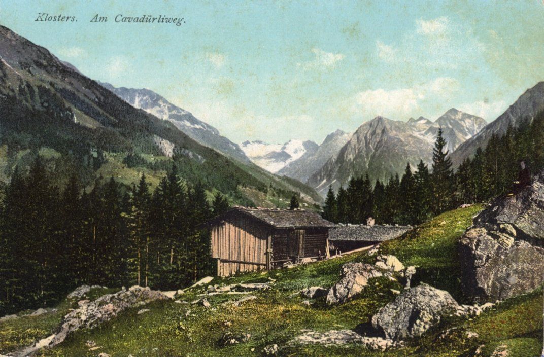 Cartoline postali: Klosters  GR   -  Am Cavadürliweg – Usato da Brig venduto da Valcards54