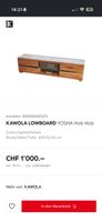 Lowboard Kawola Yosha Holz 200x52x45 cm guter Zustand