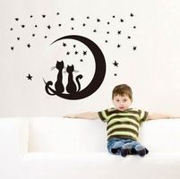 Stickers Chat Lune et ciel