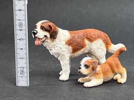 Schleich Bernhardiner Rüde Hund Welpe