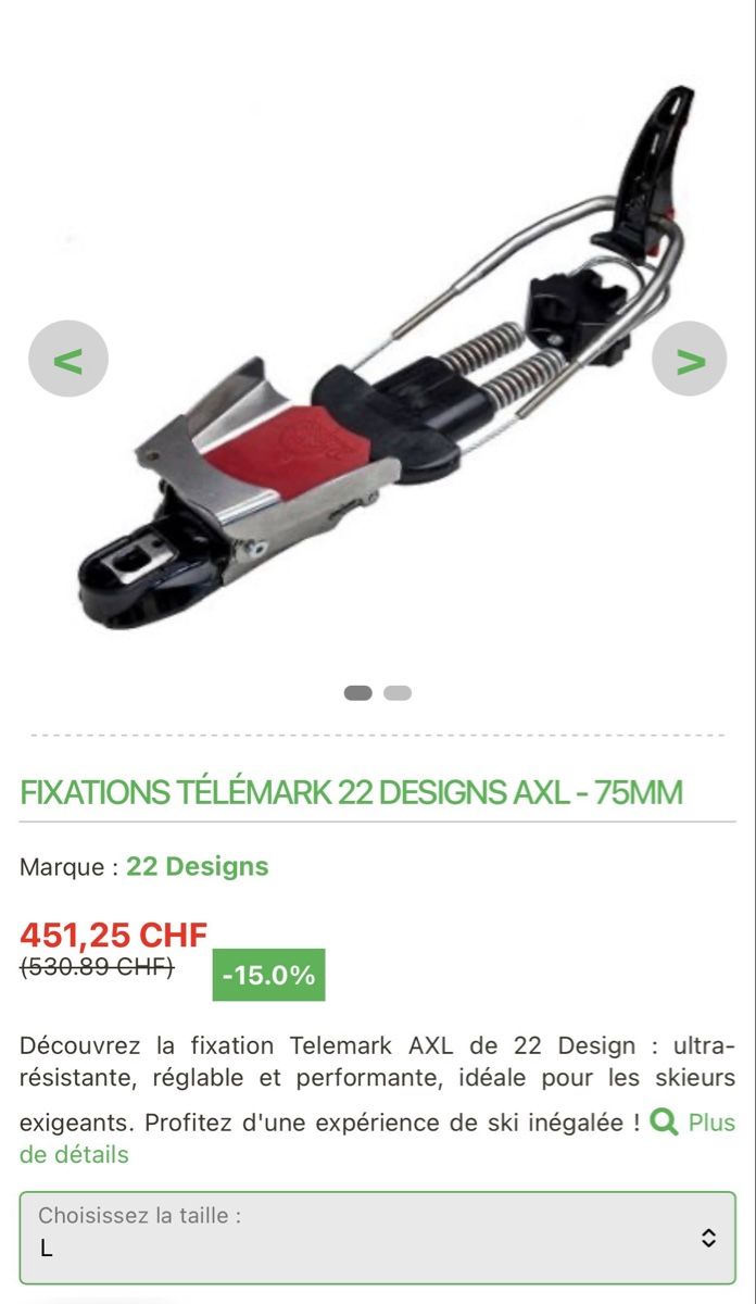 Scott Sci: Ski de Télémark – Nuovo (secondo la descrizione) da Plagne venduto da Raphael34 3