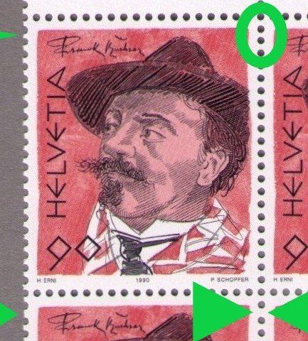 Tutti i francobolli: 1990_804_F. BUCHSER__Abart "SPITZER+BREITER ZAHN" !__VB ** – Nuovo (secondo la descrizione) da Marthalen venduto da Ch_quality 1