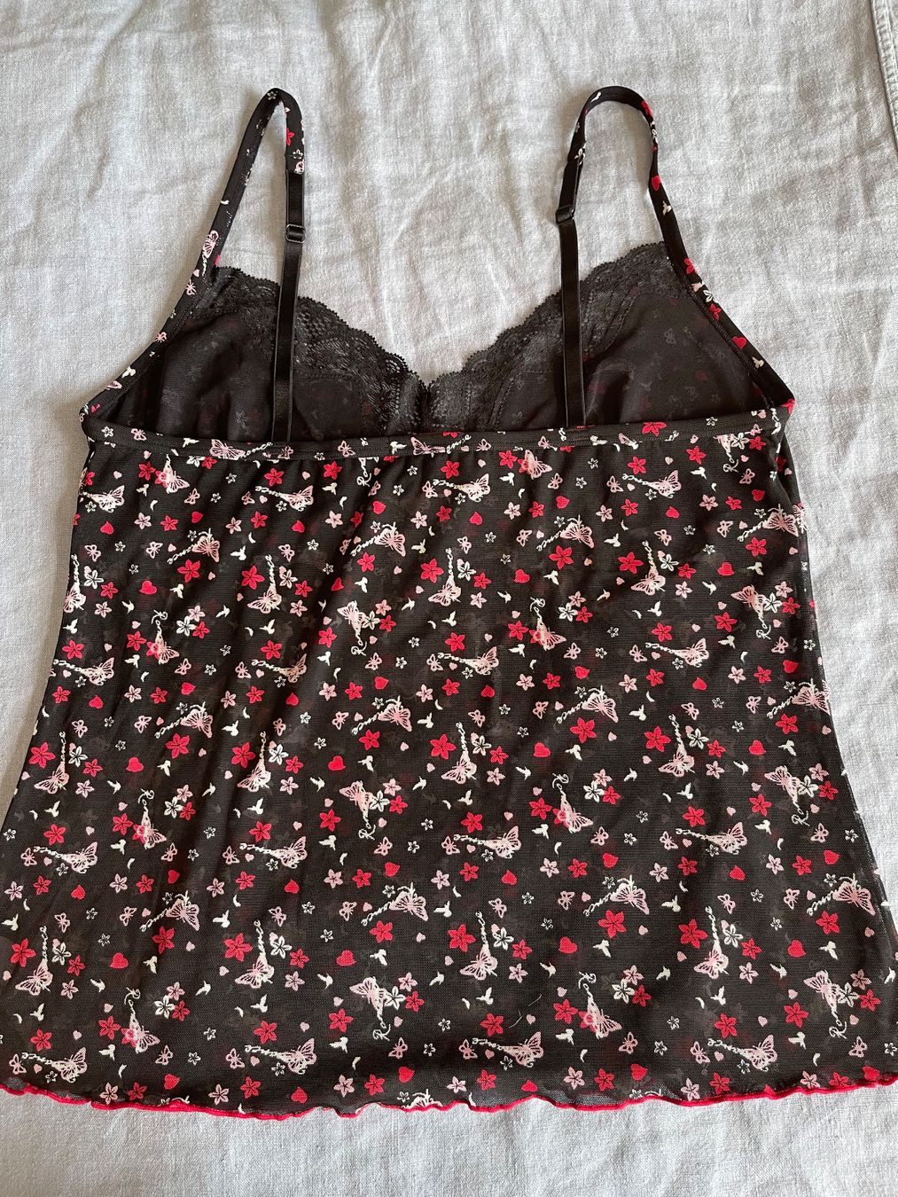 Beldona Top: Beldona, Top, schwarz gemustert, Gr L – Usato da Meggen venduto da tulipe21 5