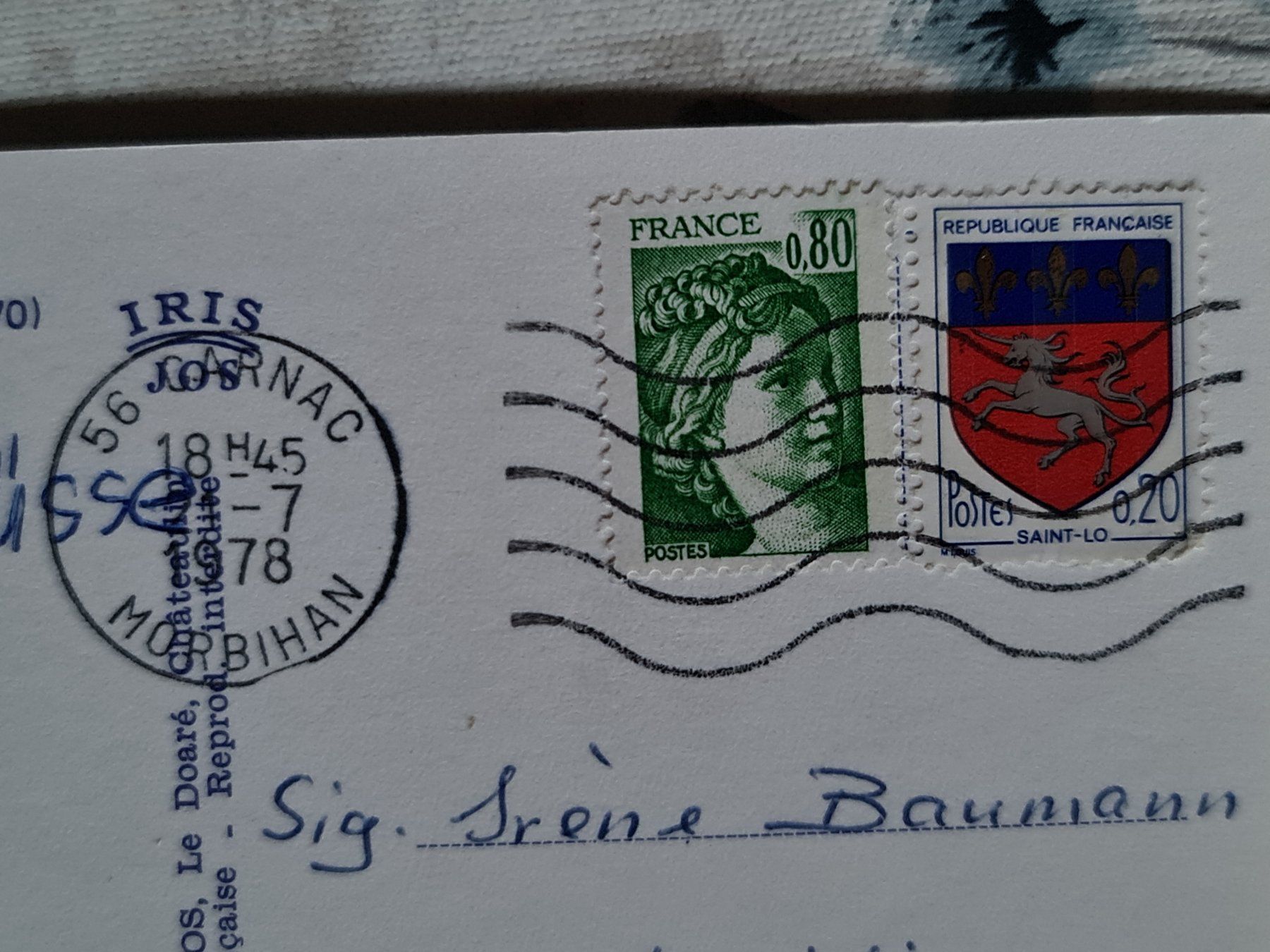 Ansichtskarten: Ansichtskarte Joignac sur Gironde 1978 gestempelt – Gebraucht aus Dintikon von Vexi 1