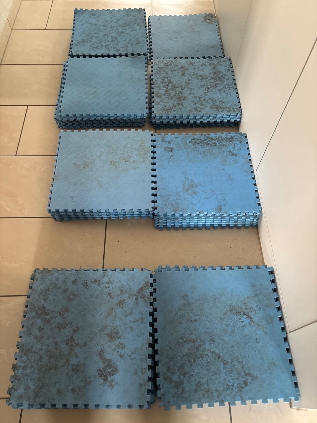 Tappeto da gioco: Bodenmatte Puzzleteile blau – Usato da Menznau venduto da Chabo02 4