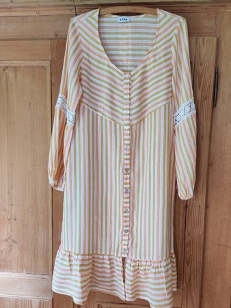 LFDL Sommerkleid Gr. S gestreift mit Spitze, Top Zustand!