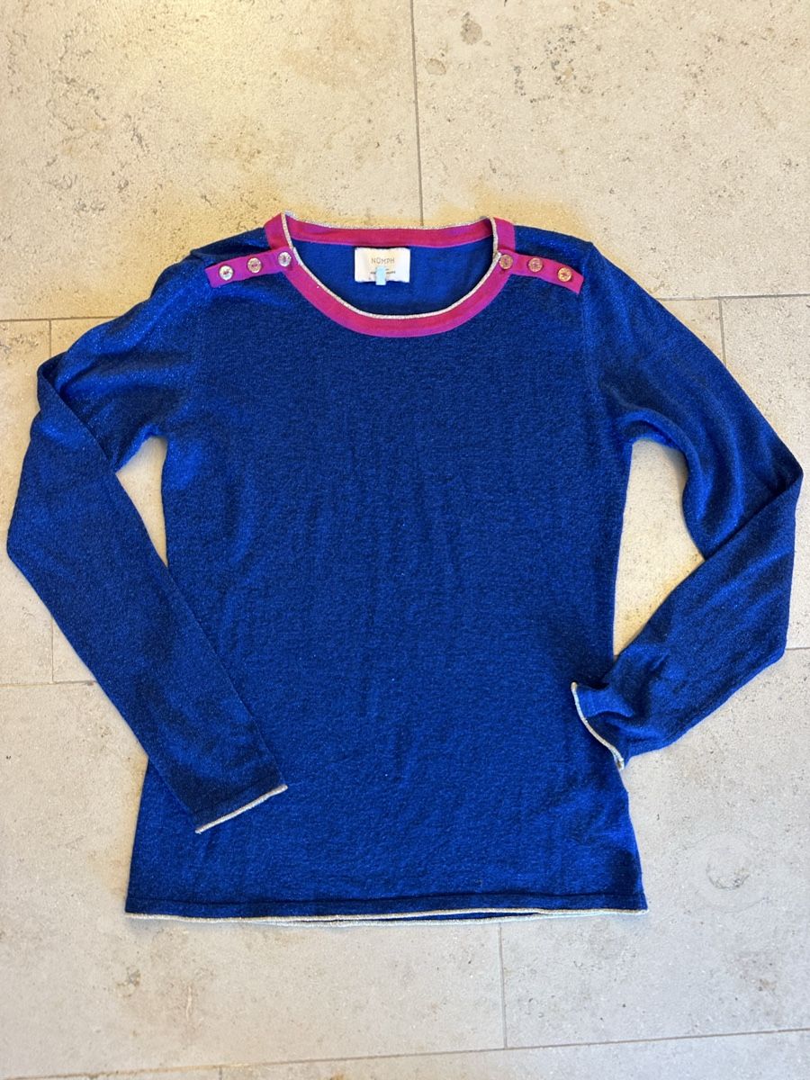 Pullover & Sweatshirts: Damen Pullover NÜMPH blau Grösse S gebraucht – Gebraucht aus Buchs SG von Sunie