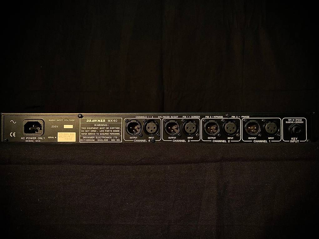 Strumenti musicali: Drawmer MX40-Noise Gate – Usato da La Chaux-de-Fonds venduto da Simone1180 1
