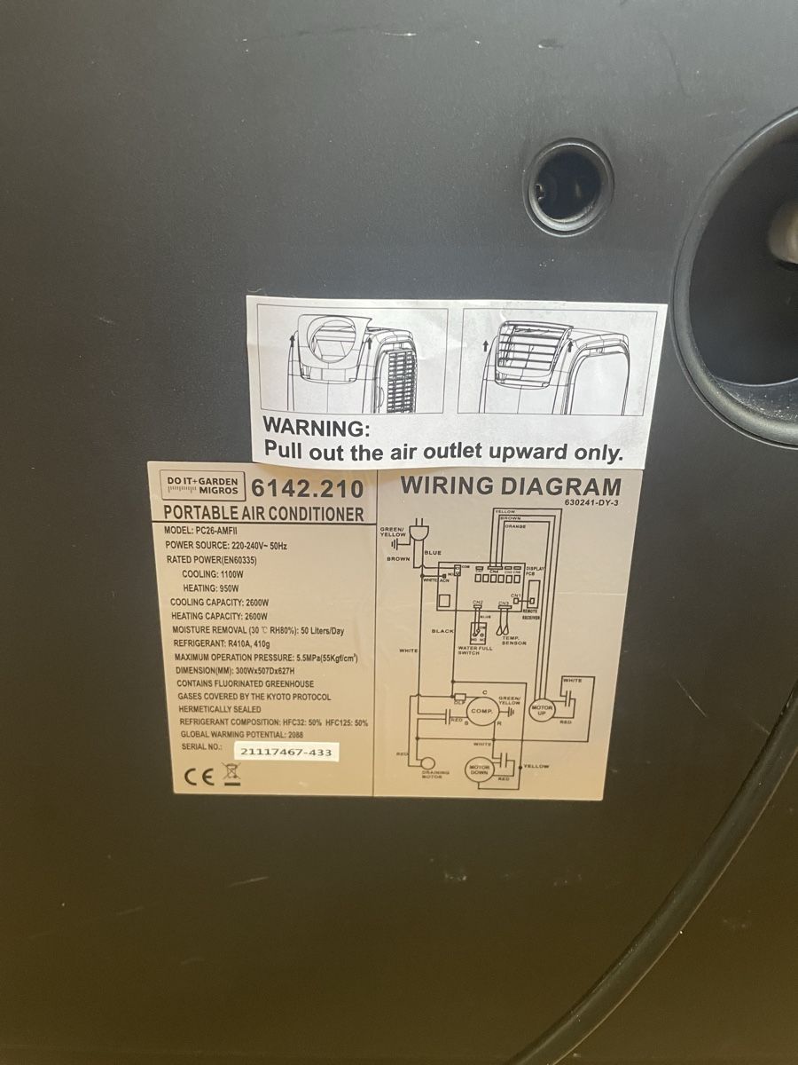 Migros Klimageräte: Air conditionné portable à réviser  – Gebraucht aus Troinex von nadinebmichaelson 3