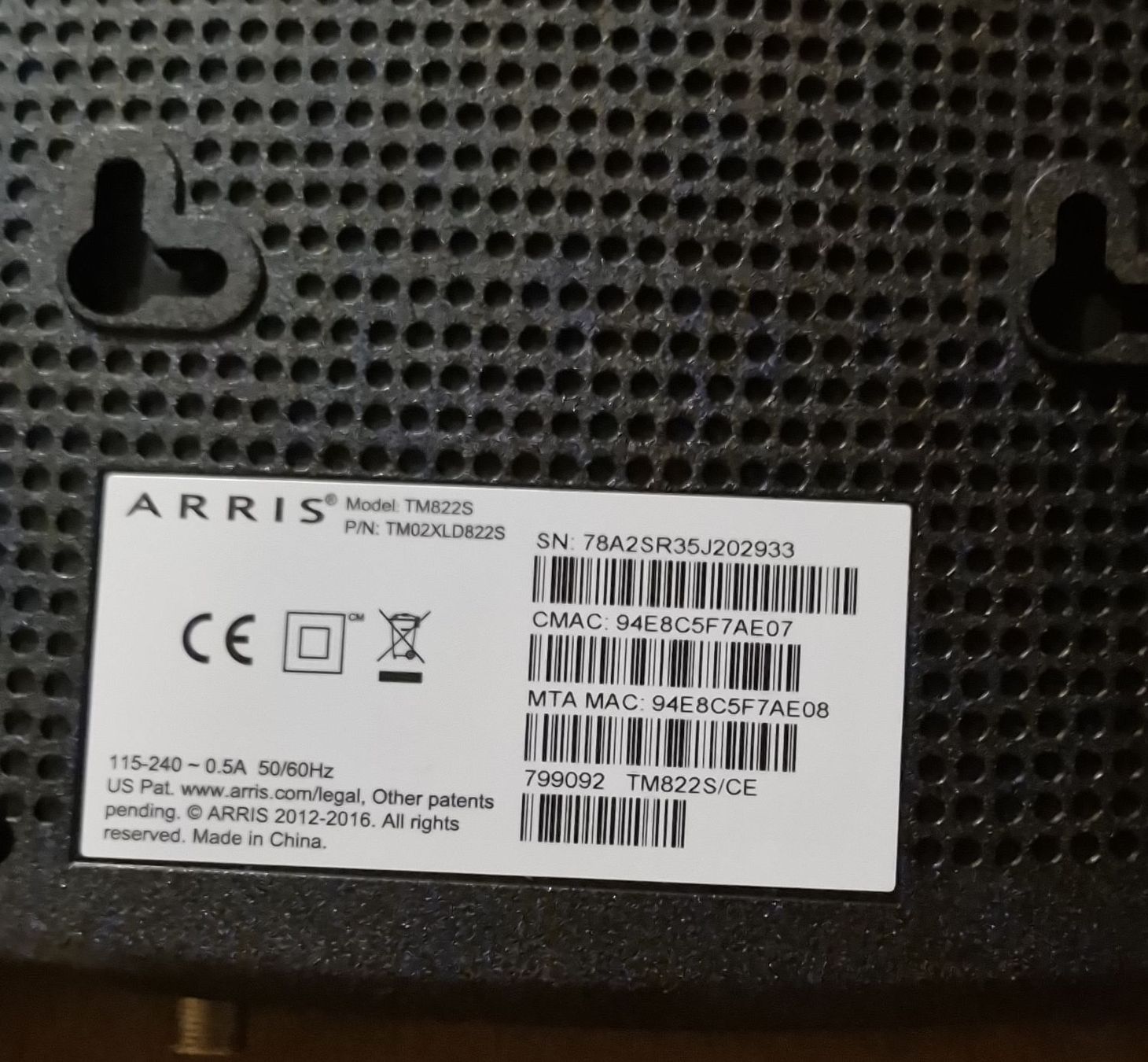 Laufwerke & Adapter: Modem câble Arris TM822S, état neuf – Neu (gemäss Beschreibung) aus Stallikon von Schneeule 2
