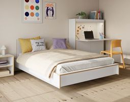 Flai Designerbett von Müller Möbel – 180x220cm, weiss