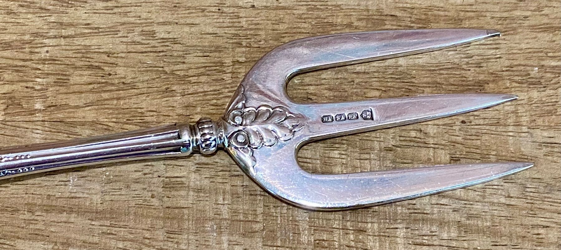 Forchette: Jugendstil Servier Gabel versilbert Sheffield England – Usato da Root venduto da ENGLAND-TREASURES 6
