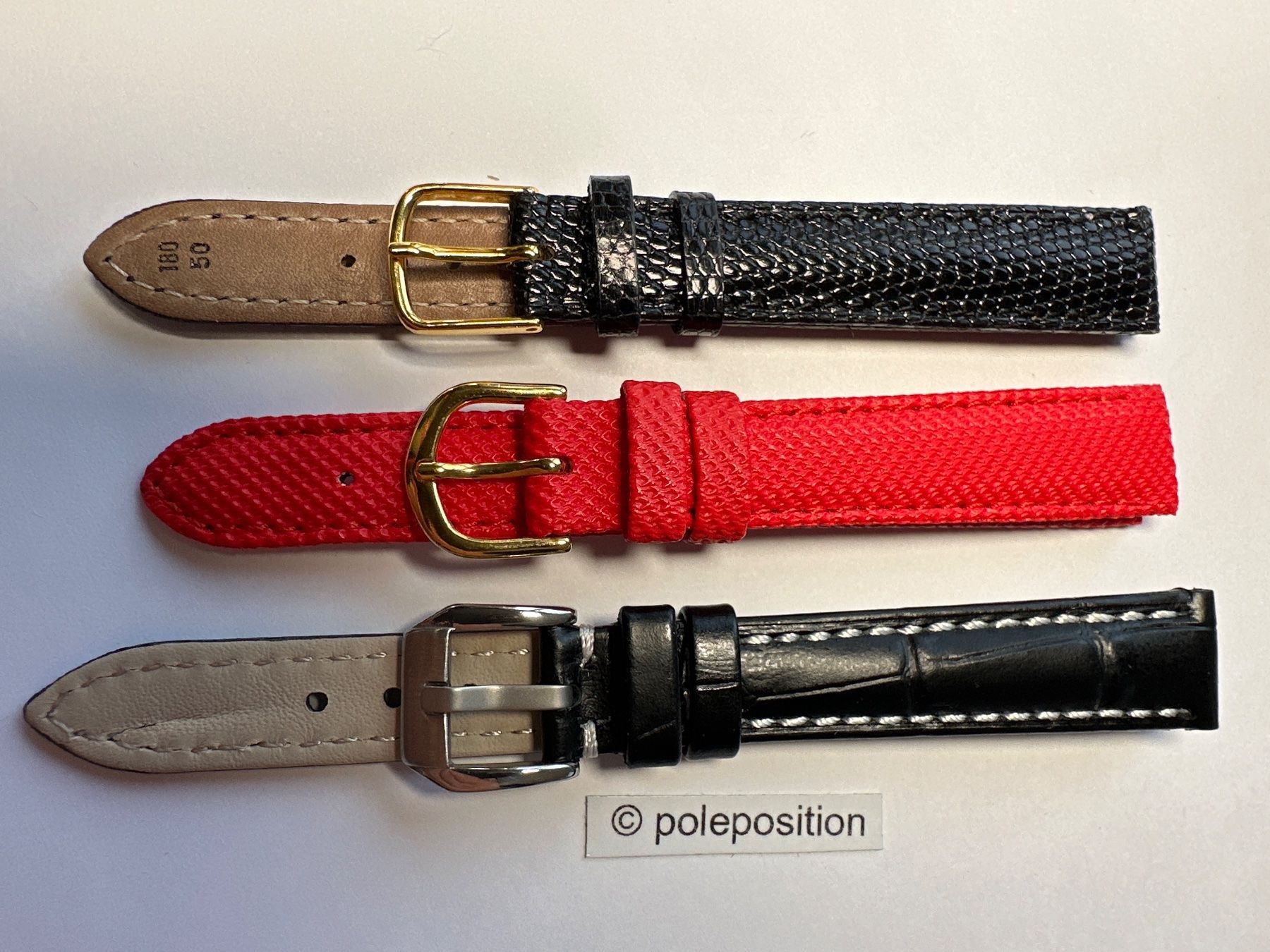 Bracciali & Braccialetti: 3 Stück Uhrenarmband 14mm, gemischt – Nuovo (secondo la descrizione) da Courlevon venduto da Poleposition 1