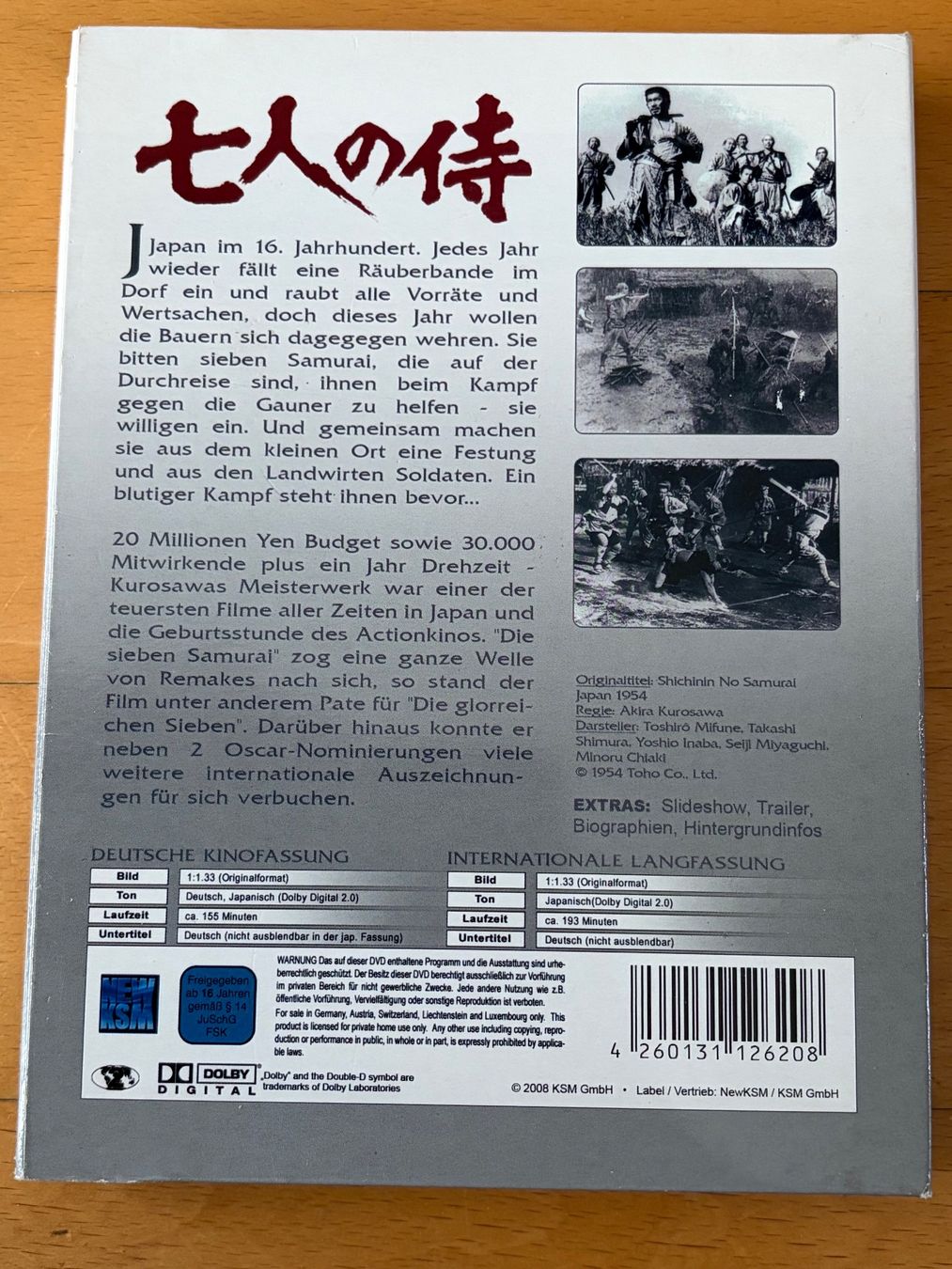 Tutti i DVDs: Die Sieben Samurai – Usato da Egg b. Zürich venduto da Luckybilly 1